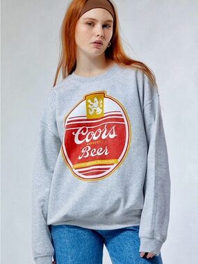 Junk Food Coors Beer Crew Neck Sweatshirt